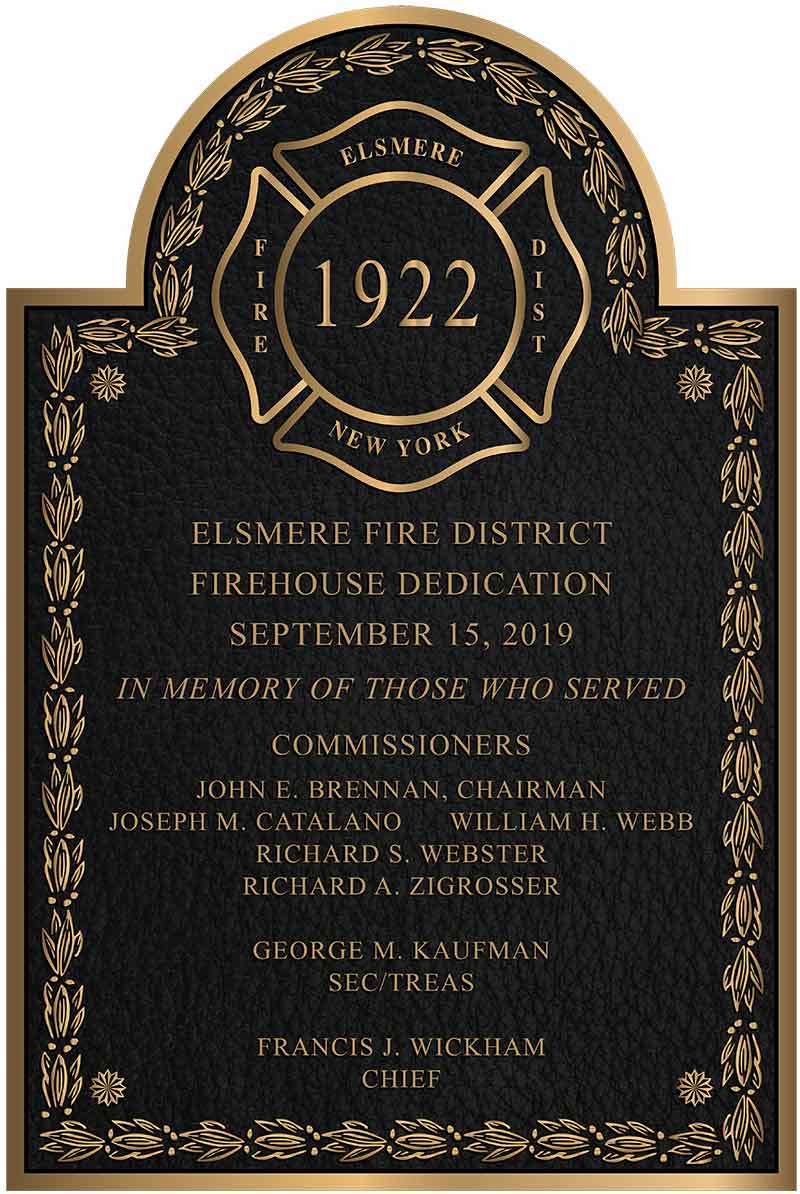 Bronze Plaques, cast Bronze Plaques, firefighter plaque, bronze firefighter plaque, cast bronze firefighter plaques